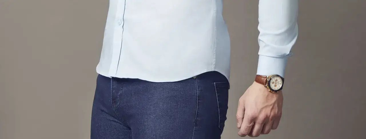 r&oacute;żne typy dołu koszuli męskiej straight hem curved hem