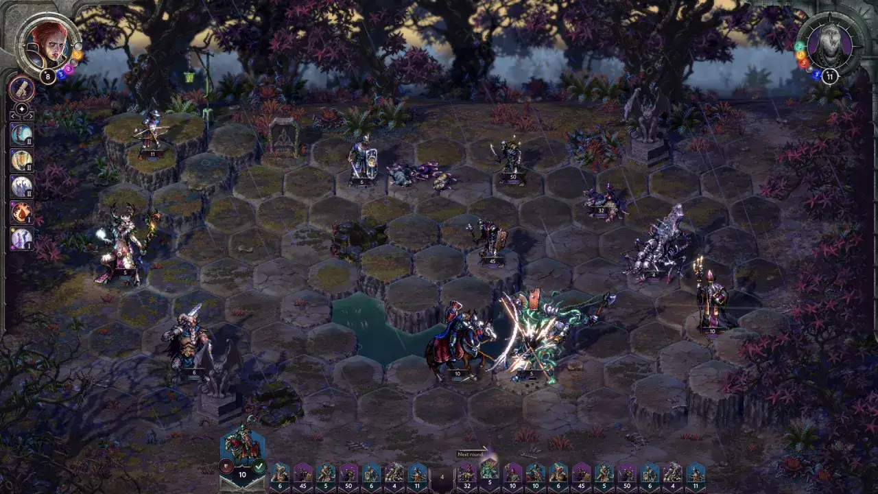 Songs of Conquest gameplay pixel art