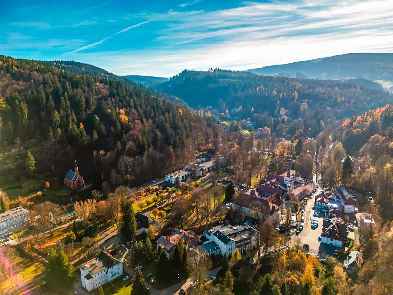 Duszniki-Zdrój panorama uzdrowisko