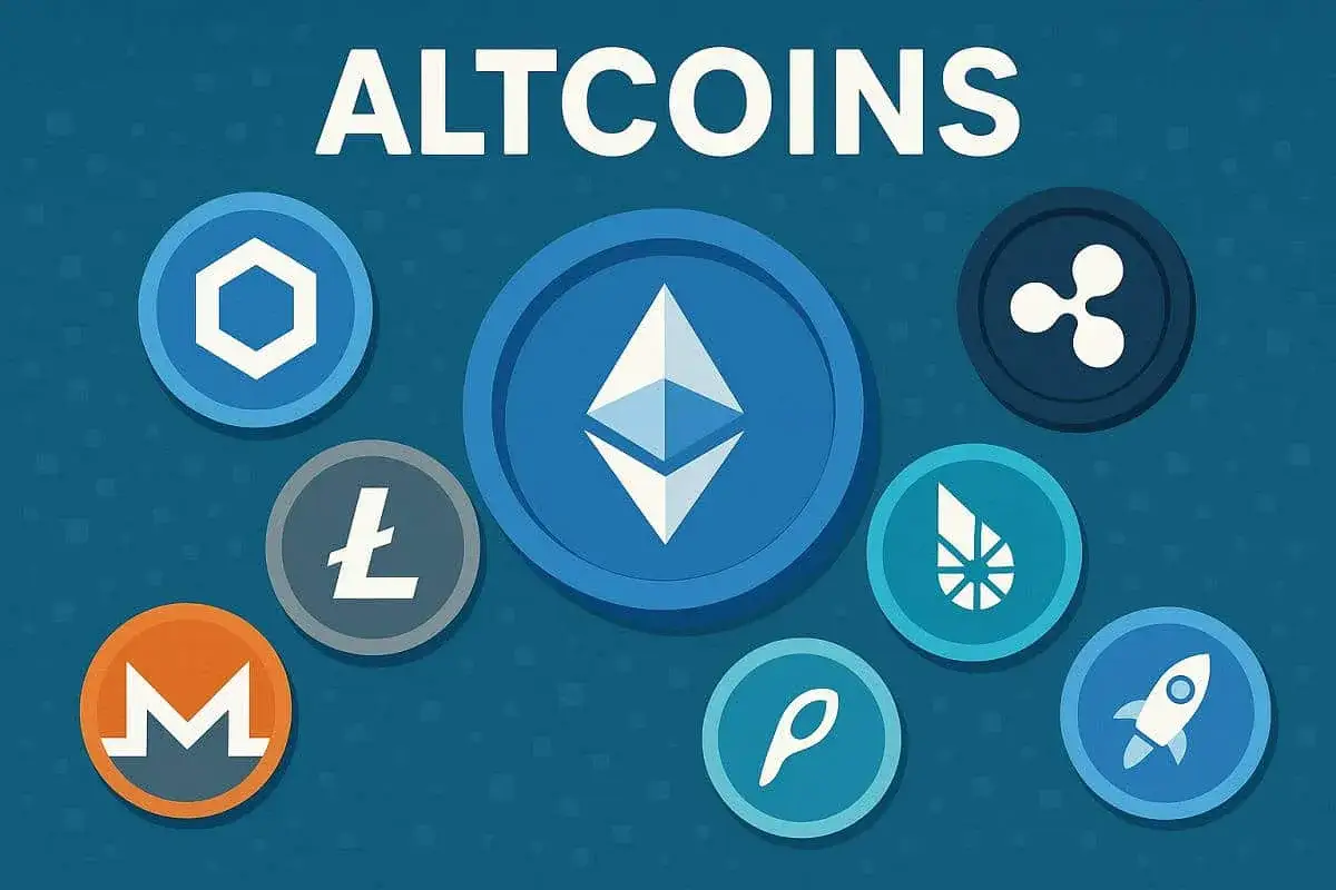 Rodzaje altcoin&oacute;w infografika