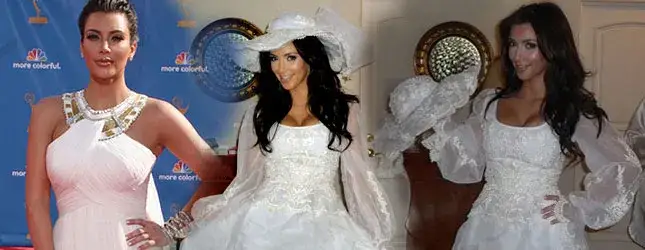 Zdjęcie Suknia ślubna Kim Kardashian: cena, projekt i wyjątkowe detale