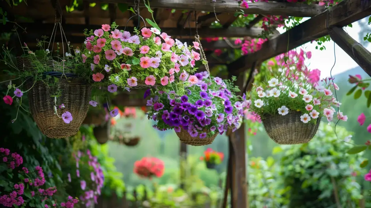 Zdjęcie Jakie kosze wiszące na kwiaty są najlepsze do udekorowania ogrodu?