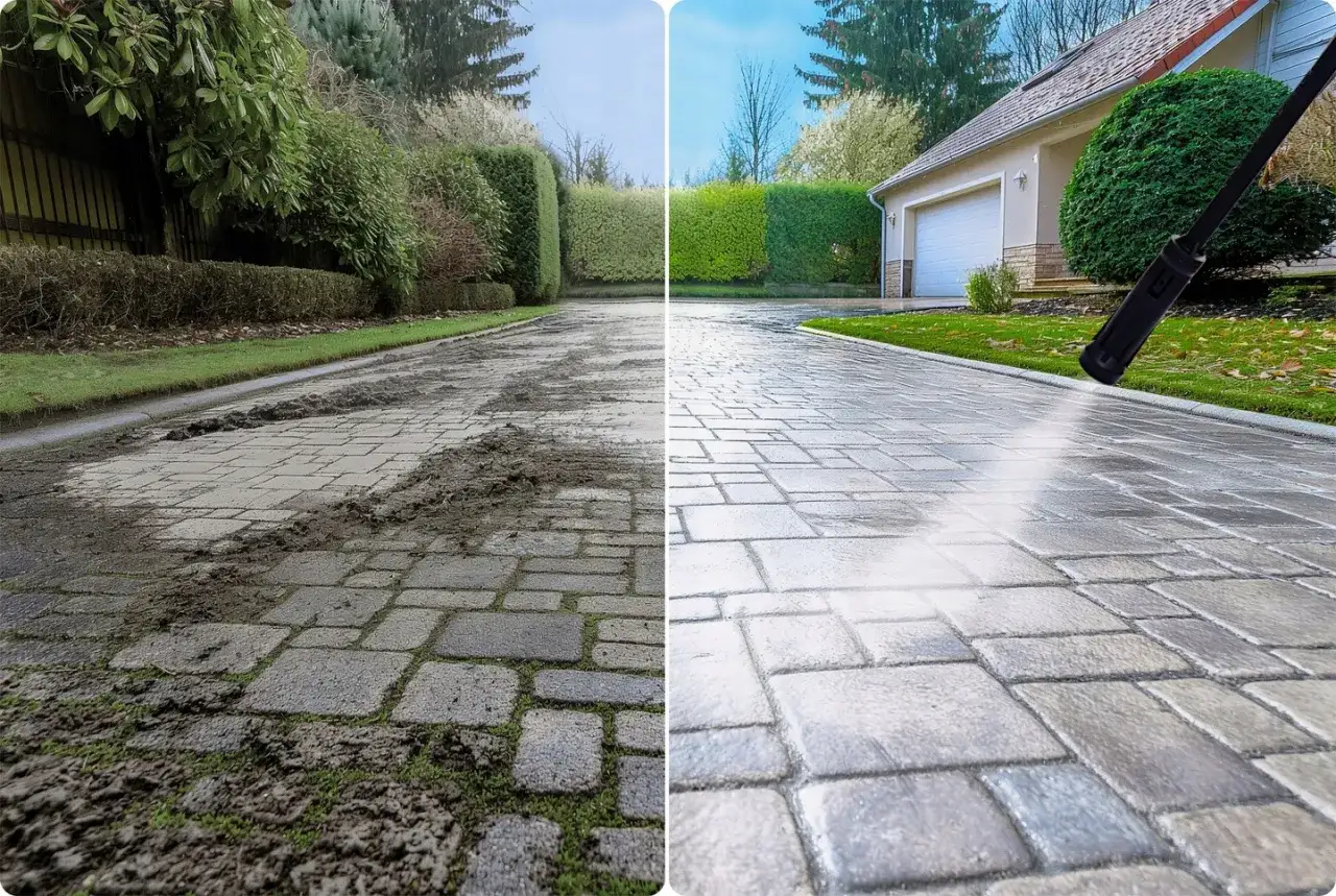 myjka ciśnieniowa do samochodu kostki elewacji