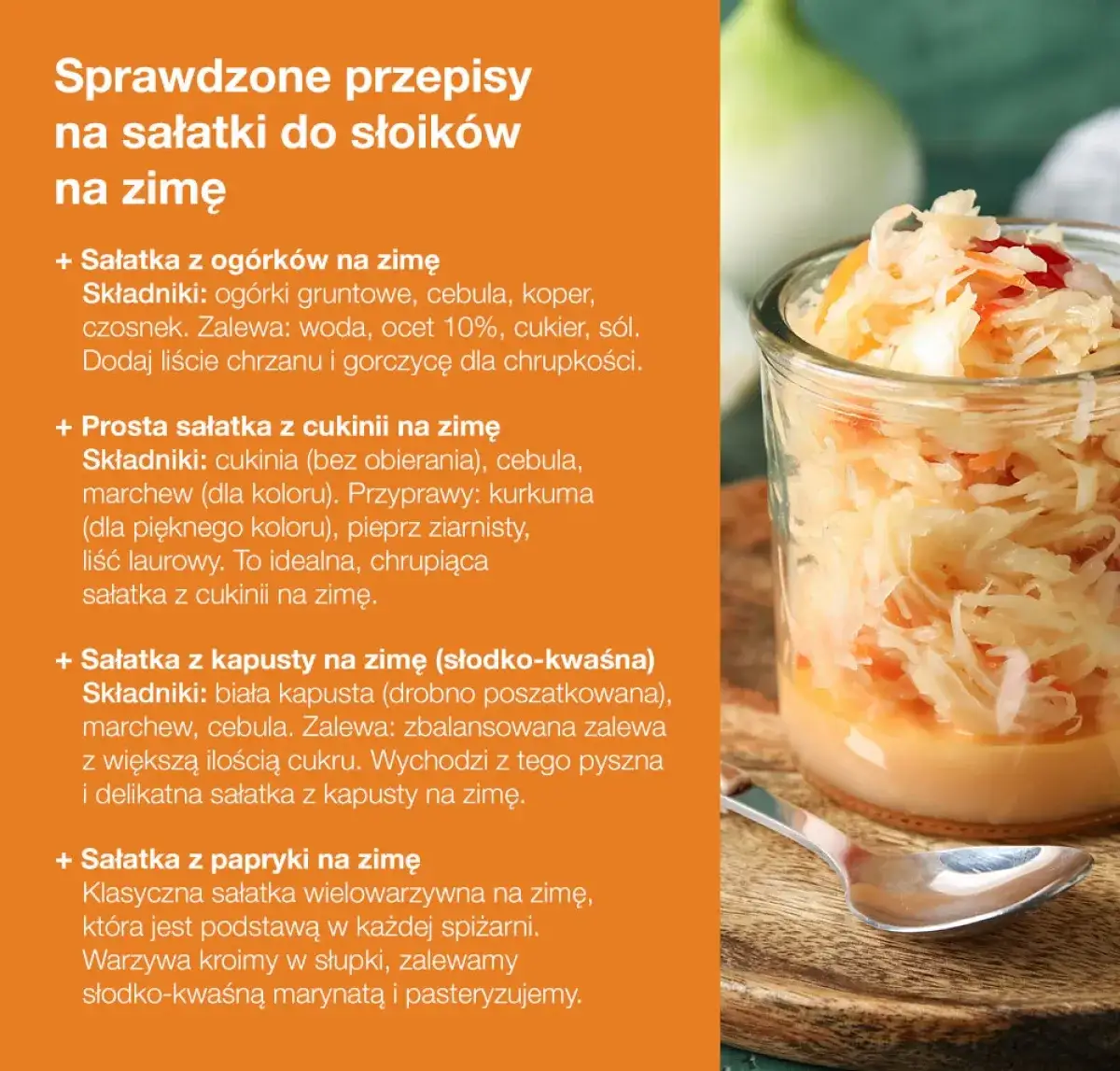 składniki zbilansowanej sałatki infografika
