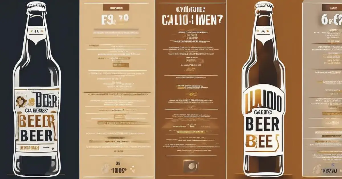 Kaloryczność r&oacute;żnych rodzaj&oacute;w piwa infografika