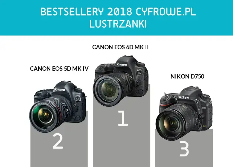 r&oacute;żne modele lustrzanek cyfrowych do por&oacute;wnania