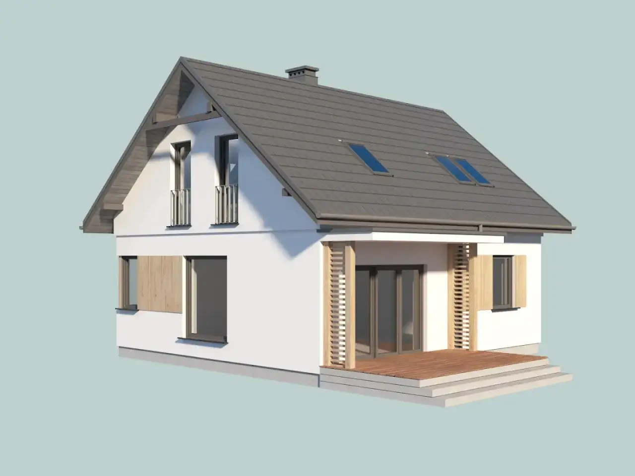 projekt domu 70m2 na zgłoszenie