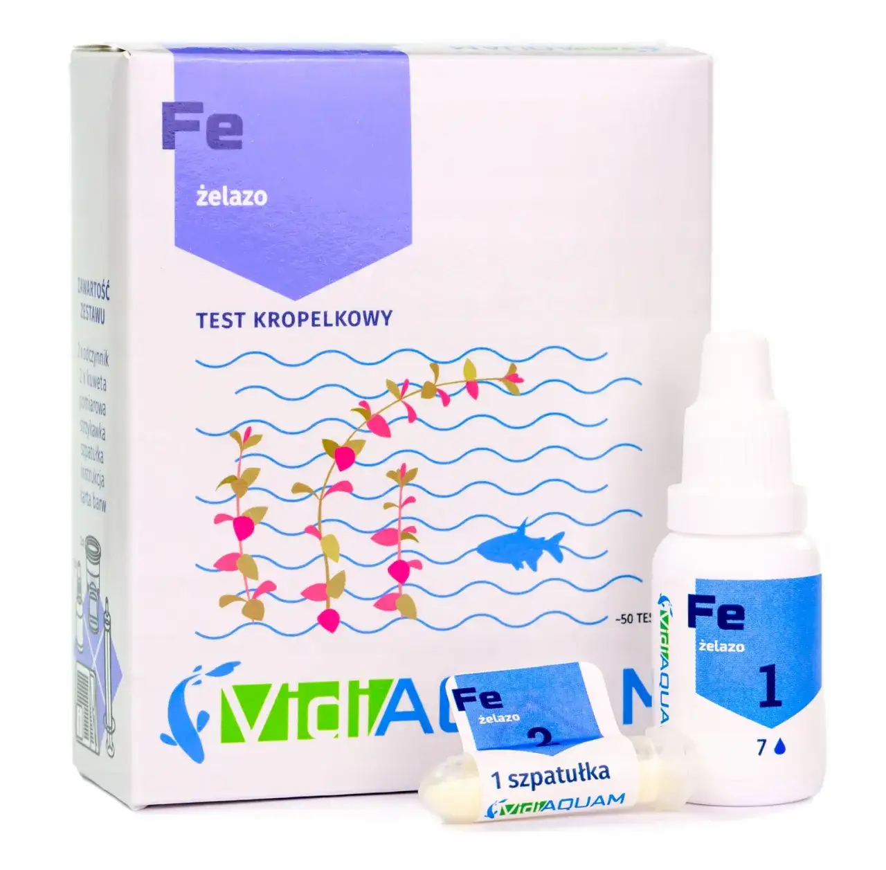 test kropelkowy żelaza akwarium