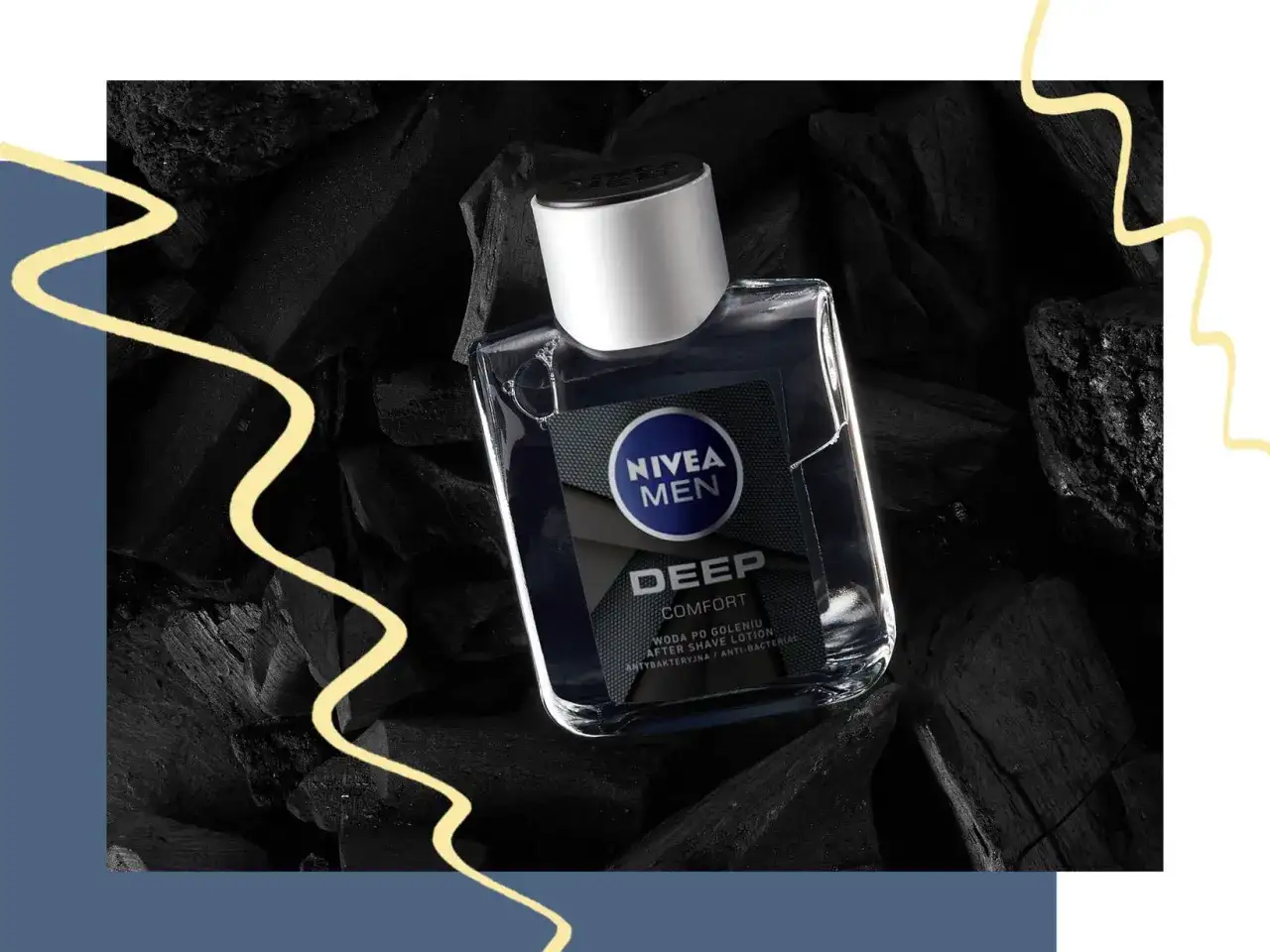 NIVEA MEN Deep Comfort – woda po goleniu, nie woda toaletowa. Zapewnia komfort i działanie antybakteryjne.