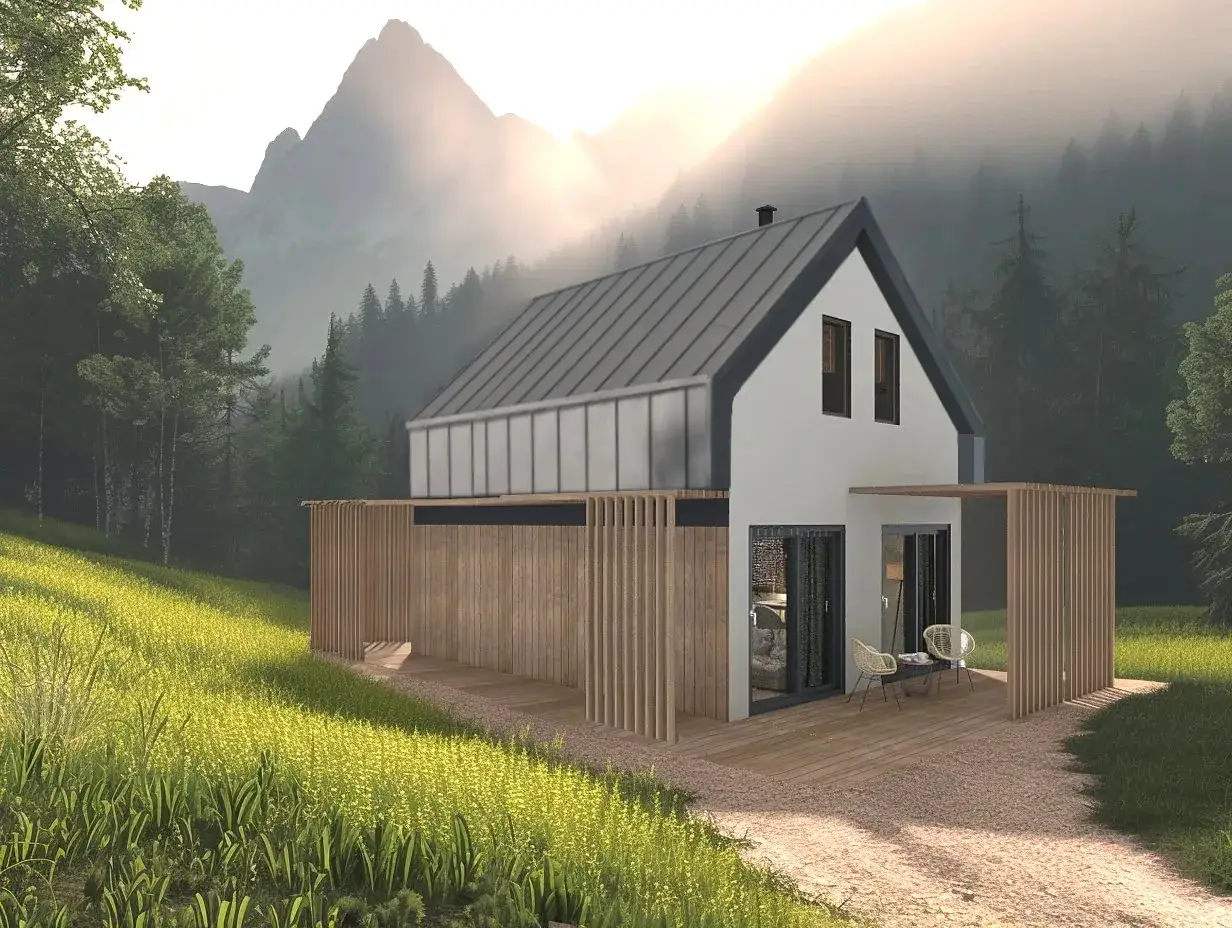 domek 70m2 na zgłoszenie las