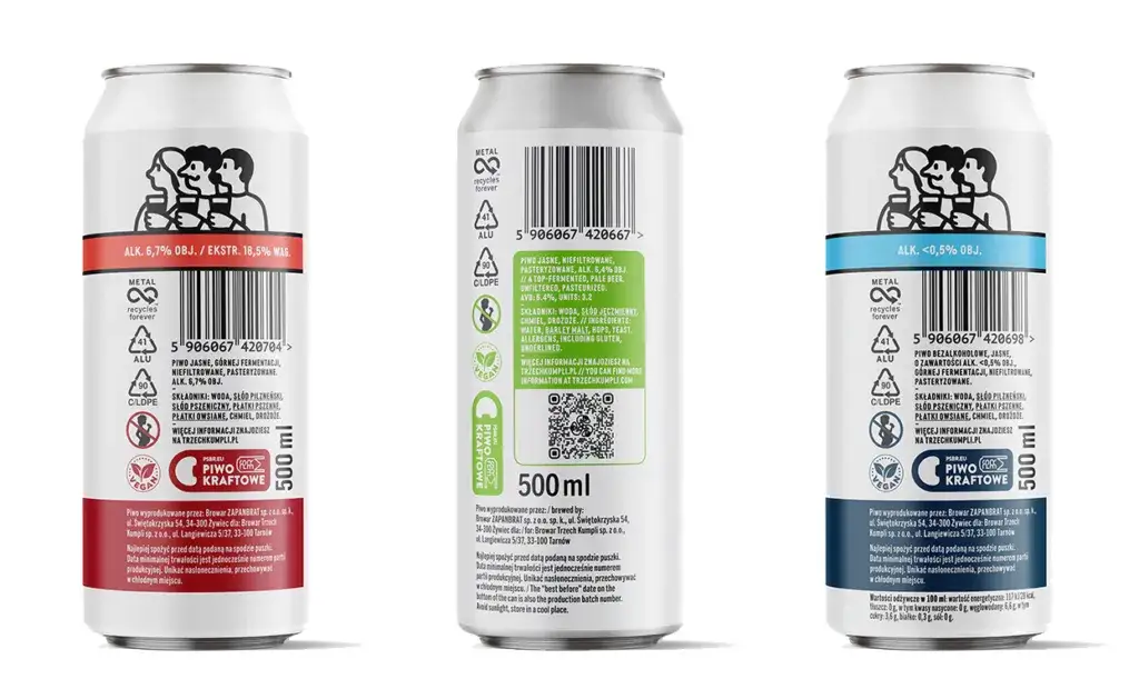 r&oacute;żne style piwa wegańskiego i niewegańskiego