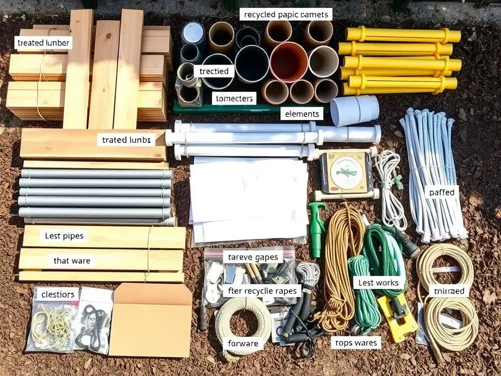 Narzędzia do budowy placu zabaw DIY