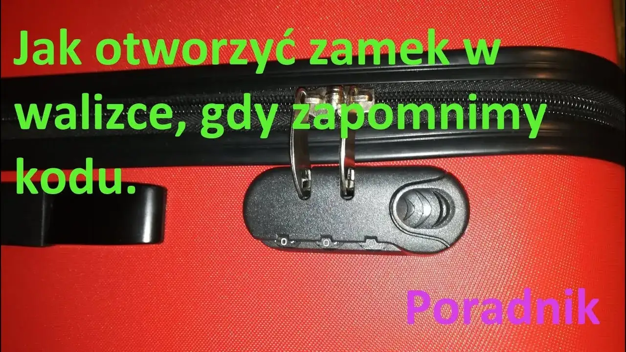 Jak otworzyć zamek szyfrowy walizki bez kodu