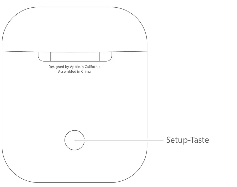 AirPods Ladecase Setup-Taste