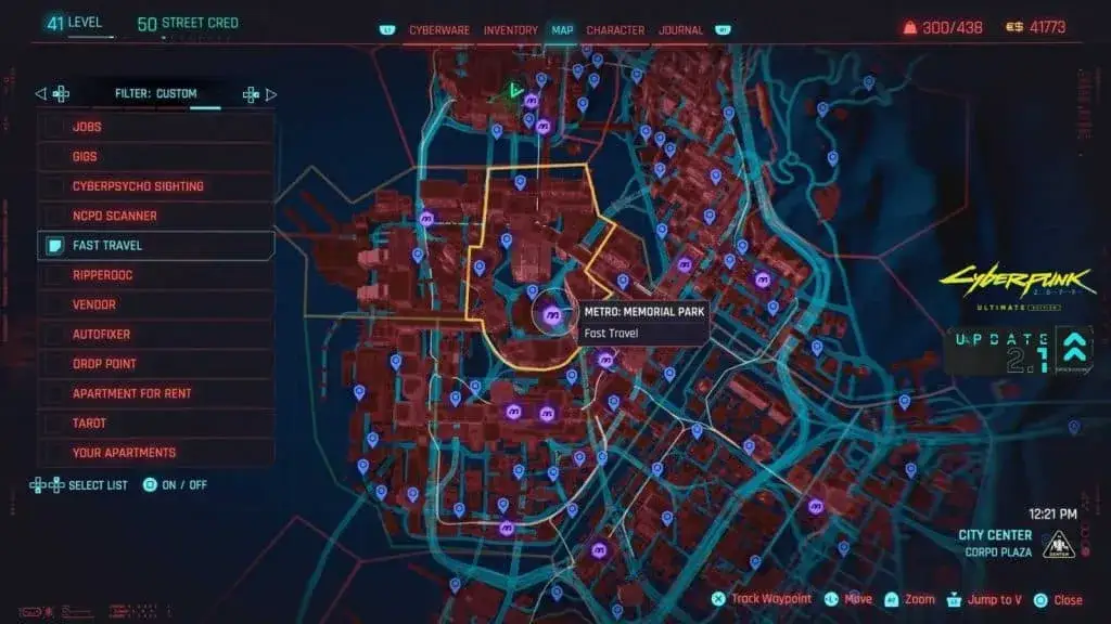 Cyberpunk 2077 metro NCART