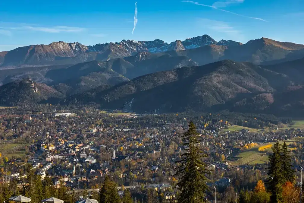 Zakopane Krupówki Gubałówka panorama