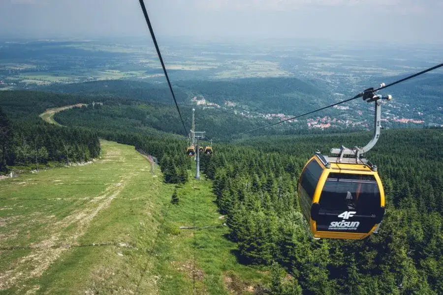 Kolej Gondolowa Świeradów Zdrój widoki