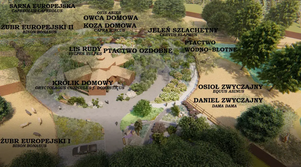 Zagroda Żubrów Pszczyna mapa dojazdu