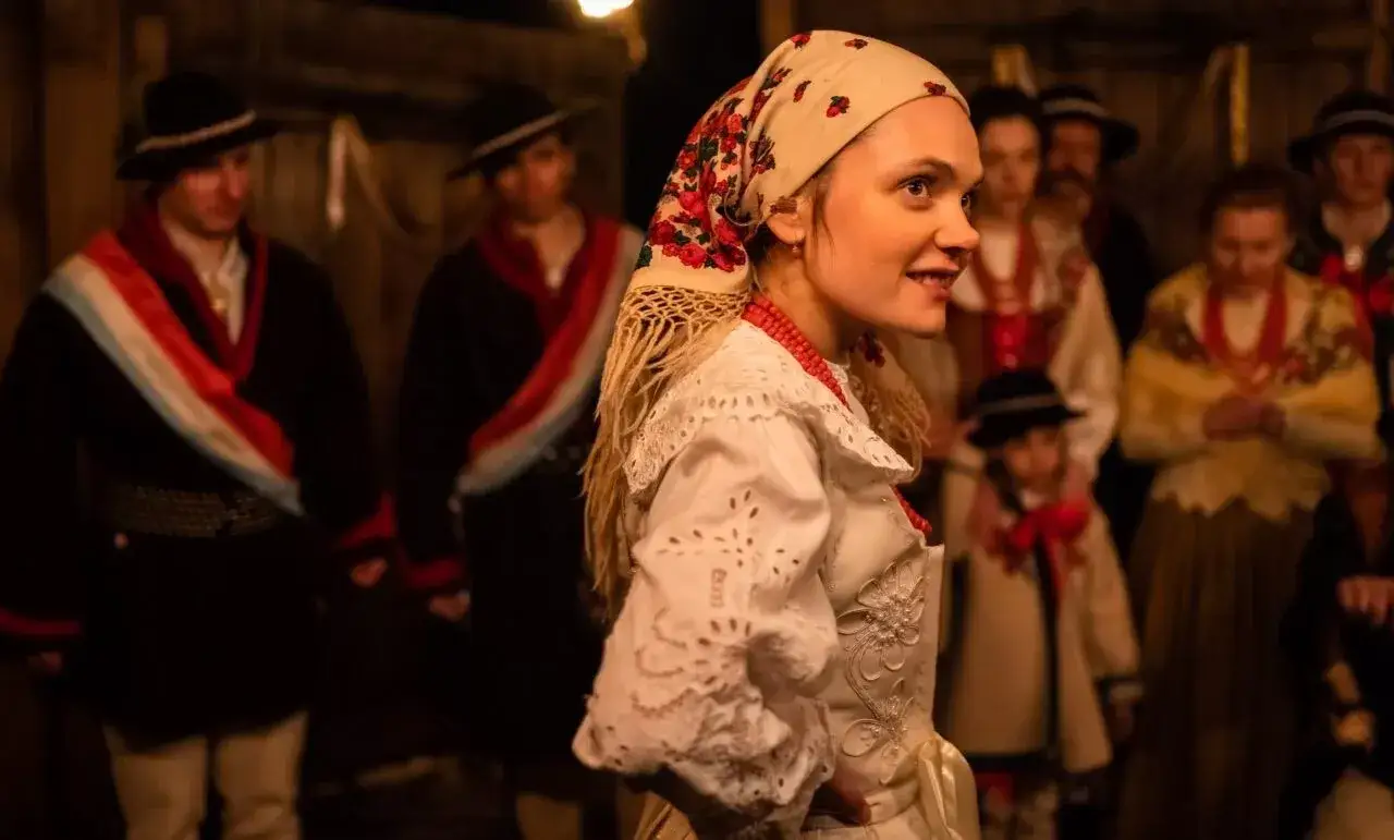 Kadr z polskiego filmu Biała odwaga 2024