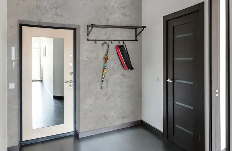 przedpokój beton architektoniczny tynk strukturalny