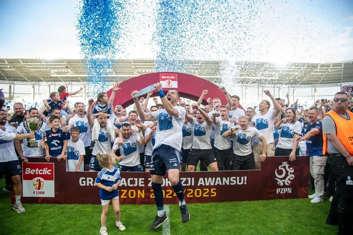 Wisła Płock awans do Ekstraklasy radość
