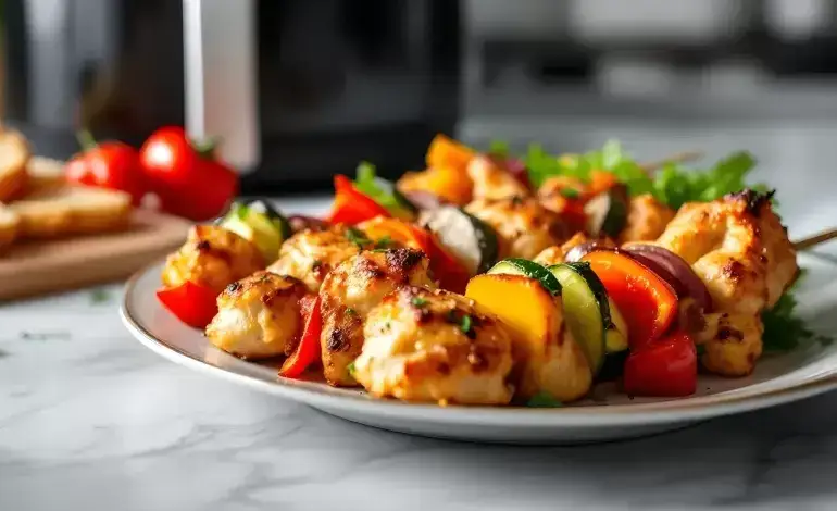 Zdrowy kebab z dużą ilością warzyw