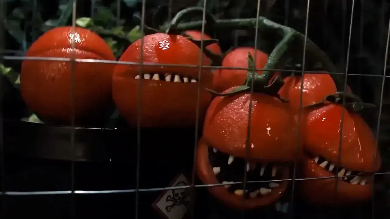 Attack of the Killer Tomatoes! scena filmowa pomidory