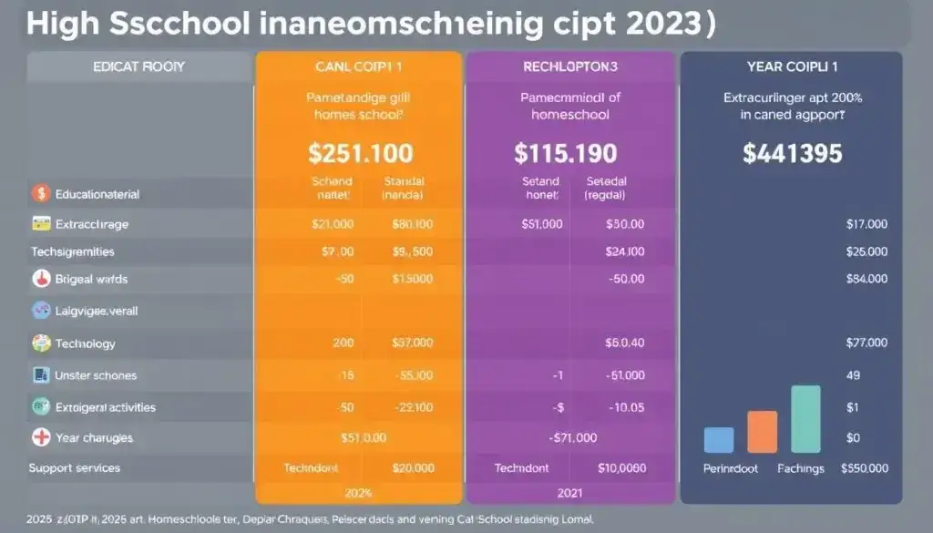 Tabela por&oacute;wnująca koszty edukacji domowej online w Polsce