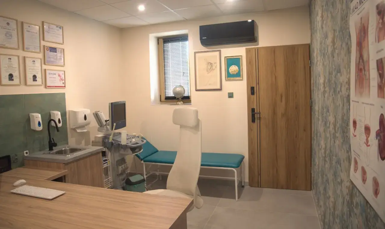 Nowoczesny gabinet urologiczny wnętrze