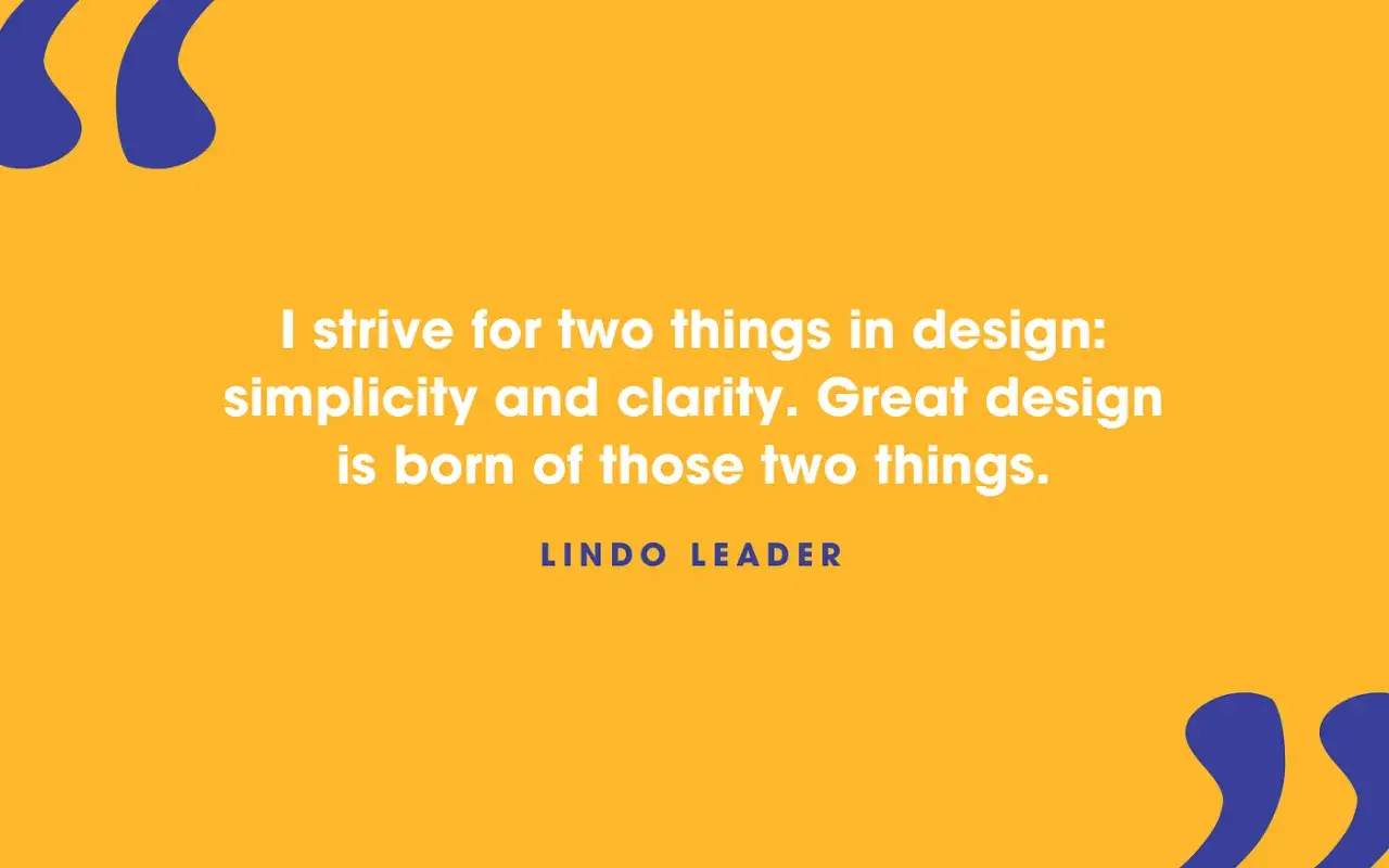 Mądre cytaty do zdjęć: prostota i przejrzystość to klucz do świetnego designu.