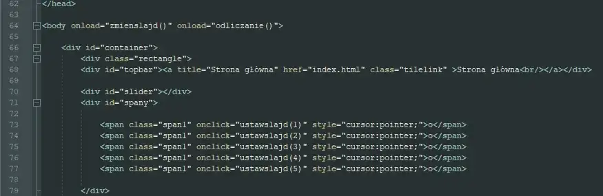 HTML kod link do galerii przykład