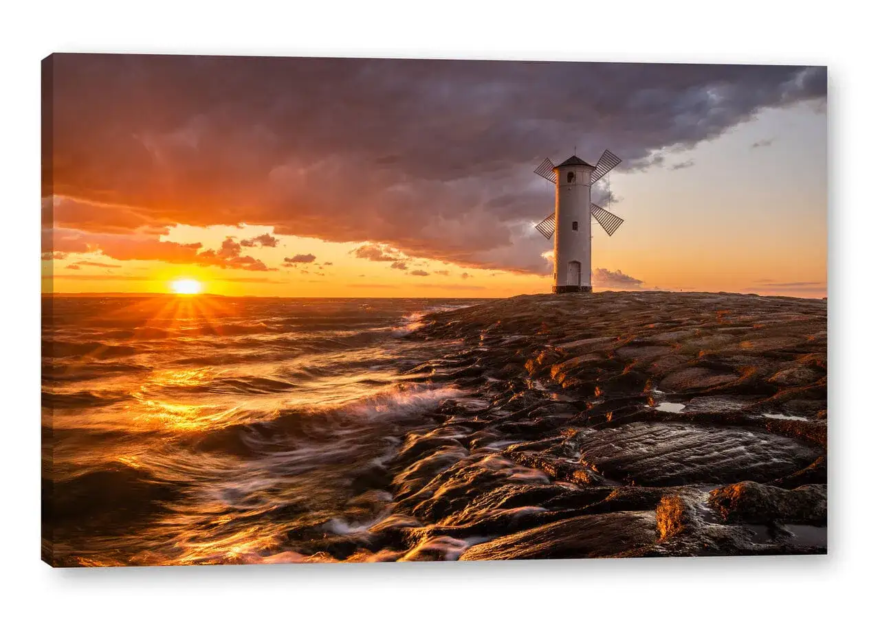 Stawa Młyny Świnoujście zach&oacute;d słońca