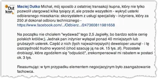 co negocjować opr&oacute;cz ceny mieszkania deweloper