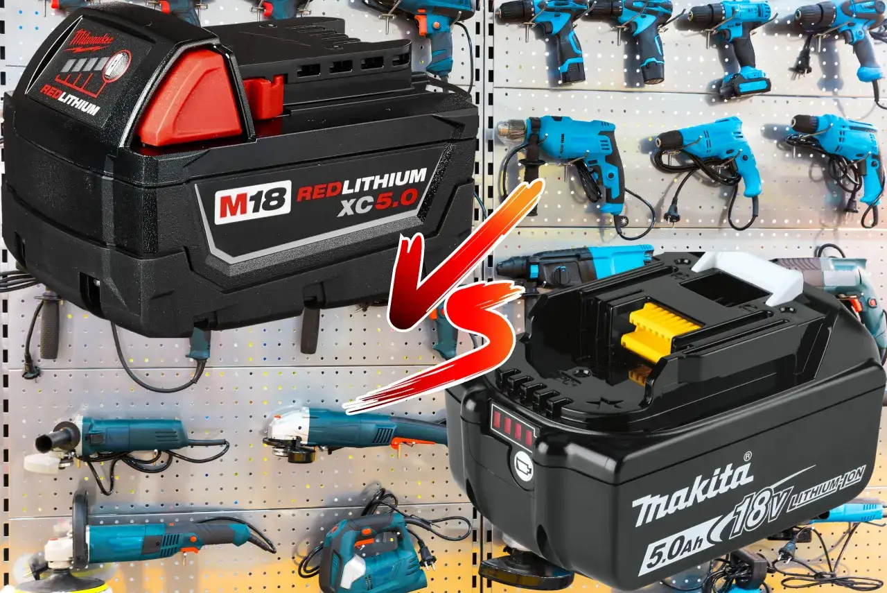 por&oacute;wnanie złączy baterii makita milwaukee