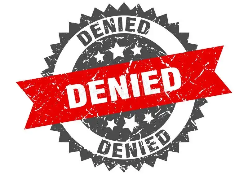 odmowa kredytu stempel