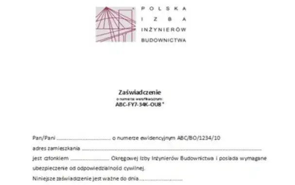 weryfikacja uprawnień budowlanych online
