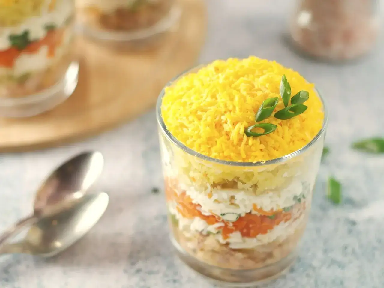 Eleganckie podanie sałatki