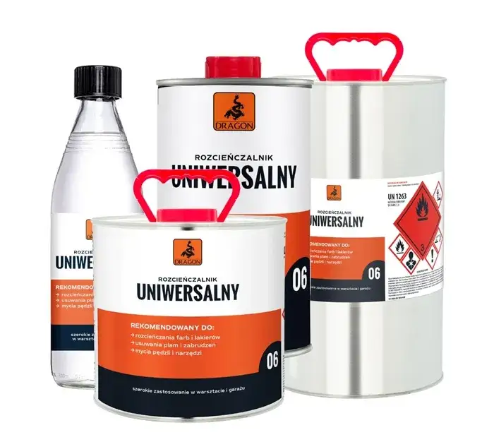 Narzędzia do rozcieńczania farby lakierniczej