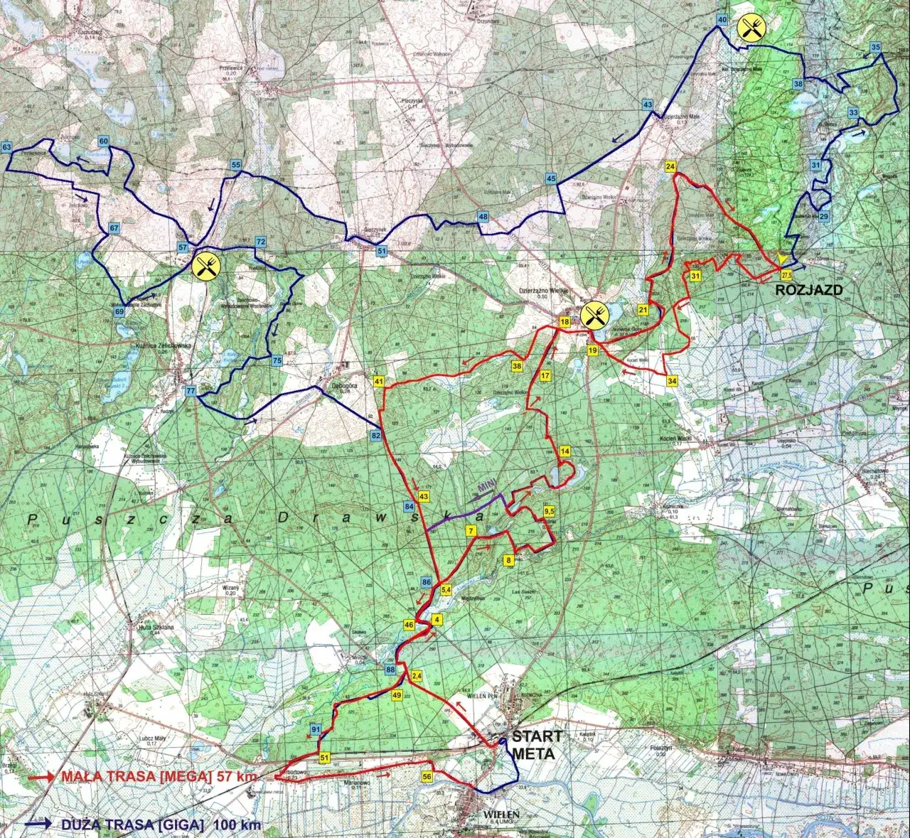 Wielkopolski Park Narodowy szlaki rowerowe