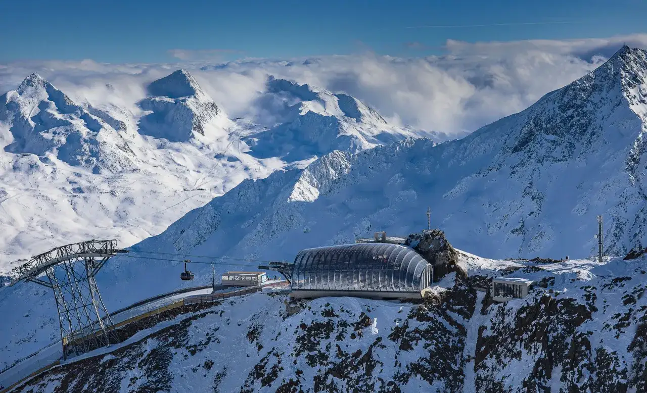 Malownicze Alpy austriackie zimą