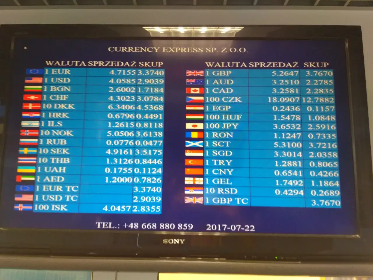 kantor wymiany walut euro
