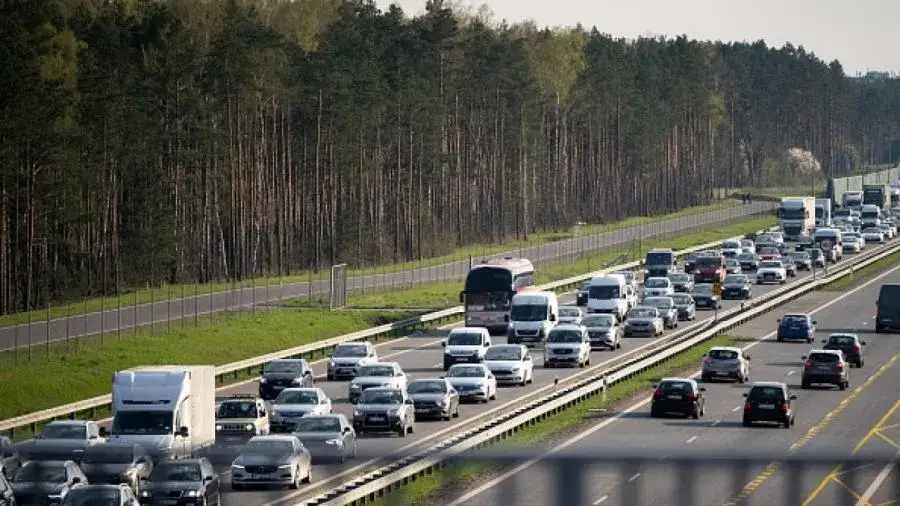 korki na autostradzie nad morze