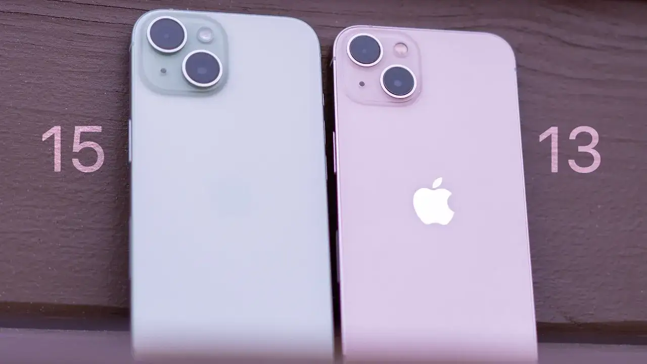 Porównanie designu iPhone 13 i iPhone 15