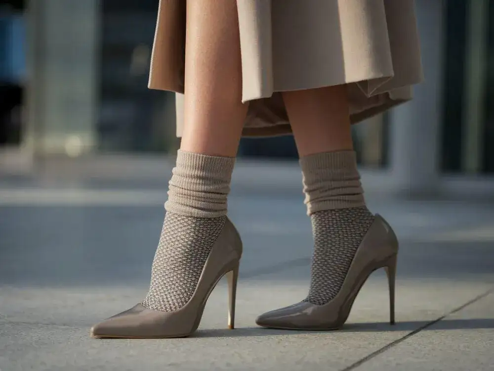 Zdjęcie Jakie skarpetki do szpilek wybrać, aby uniknąć dyskomfortu?