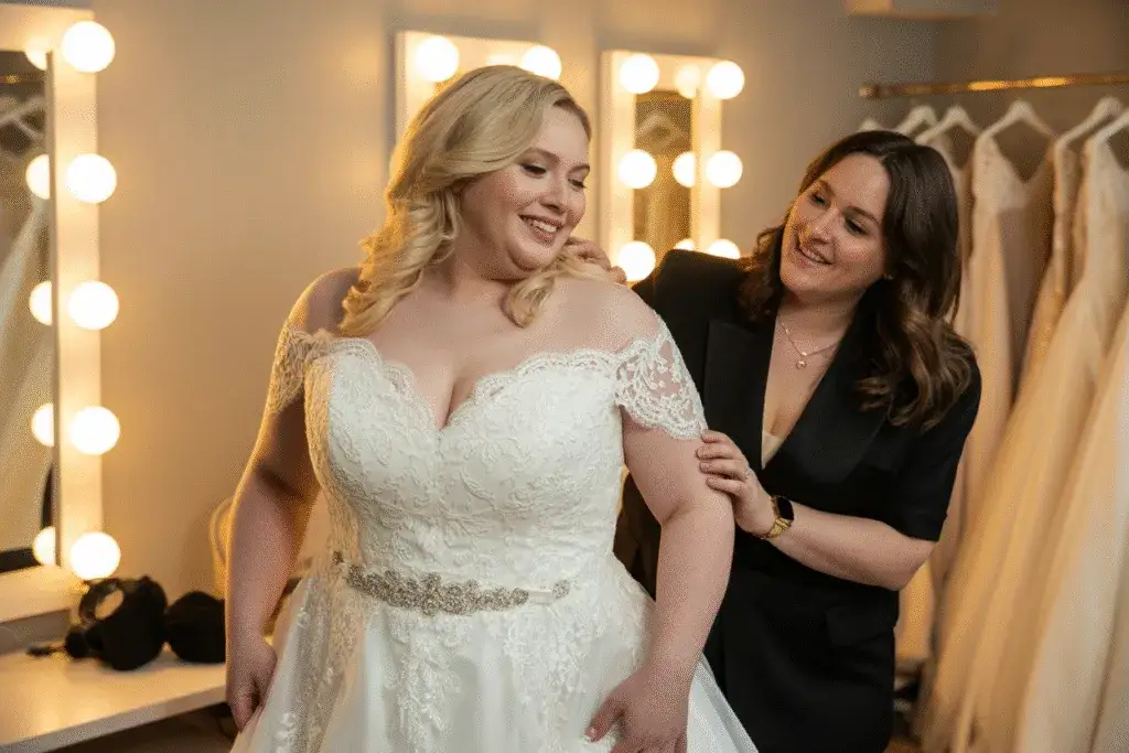 Zdjęcie Jak dopasować suknię ślubną, aby wyglądać zjawiskowo i czuć się komfortowo