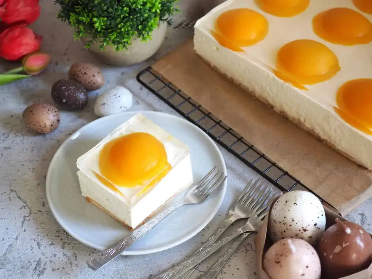 Zdjęcie Pyszne ciasto jajko sadzone przepis Joli – łatwe i efektowne na Wielkanoc