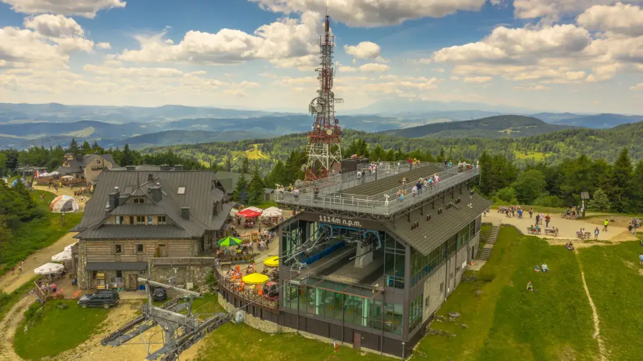 Krynica-Zdrój widok z góry Jaworzyna
