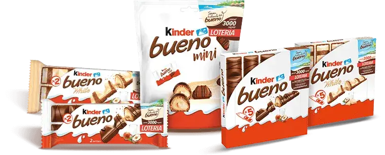 Kinder Bueno opakowanie promocyjne loteria