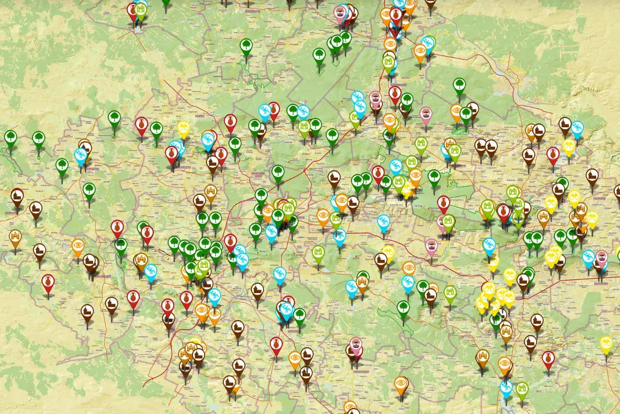 Mapa atrakcji Ostrowiec Świętokrzyski