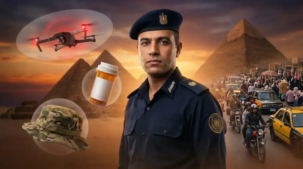 Egipski celnik ostrzega: drony, leki bez recepty i niekt&oacute;re nakrycia głowy to rzeczy, czego nie wolno wwozić do Egiptu.